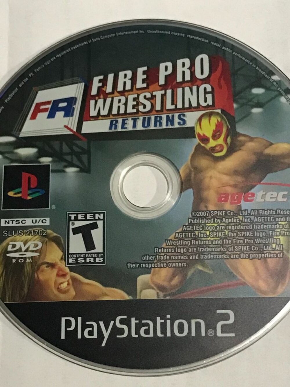 Fire Pro Wrestling Returns FR (Sony PlayStation 2, 2007) PS2 Tested